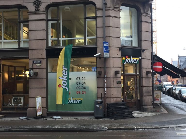 Joker supermarket in Tollbugata, Oslo